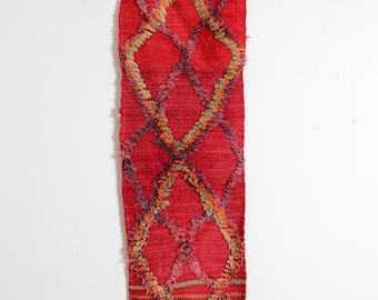 Handmade Moroccan Small  Antique Azilal Rug Berber Handmade Rug small Moroccan vintage rug