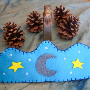 Starry Night Felt Crown