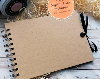 Photo Album, Personalized Album, Memory Book for Weddings and travels, Guest Book, Gifts ideas, Scrap Book, Craft Gifts, Writing Gifts