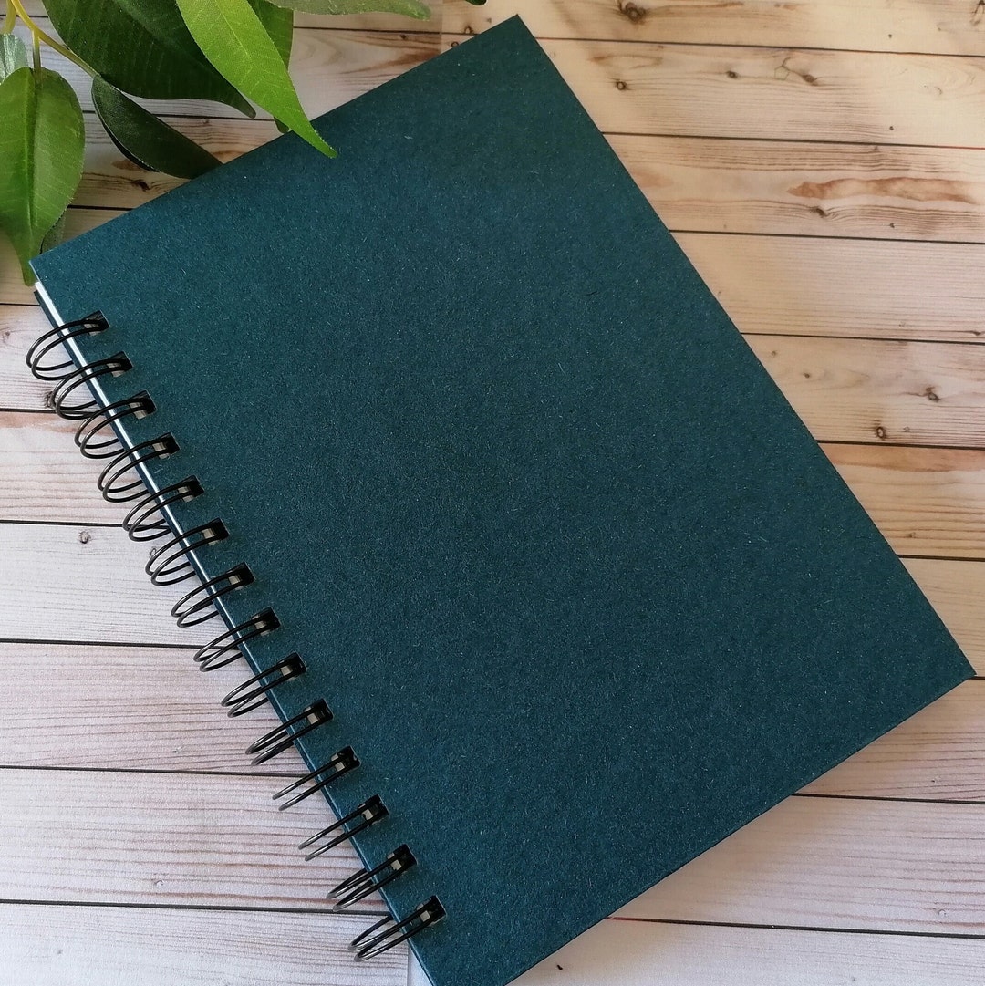 Notebook Spiral Bound Dot Grid Notebook Hard Cover Notebook Etsy