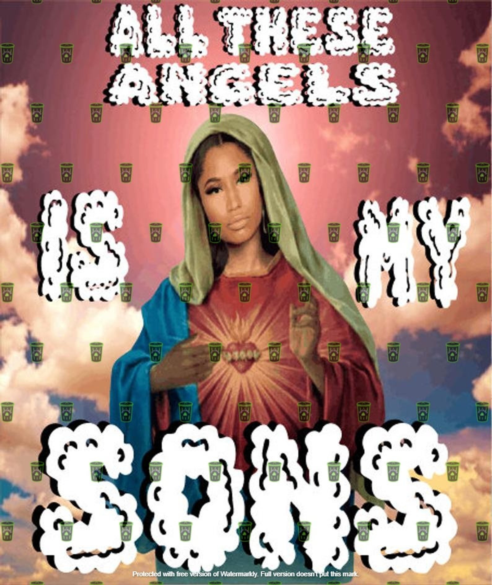 Nicki Minaj Saint Candle Etsy