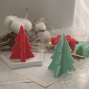 Weihnachtsbaum Kerze - Dekor, festliches Geschenk, Winter Duftkerze