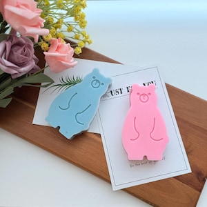 Cute Bear-Shaped Soy Candles - Cute Decorative Candles - Handmade Gift for Any Occasion