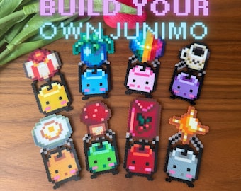 Build Your Own Junimo Keychain / Magnet / Charm / Pin – Stardew Valley Inspired Pixel Bead Art