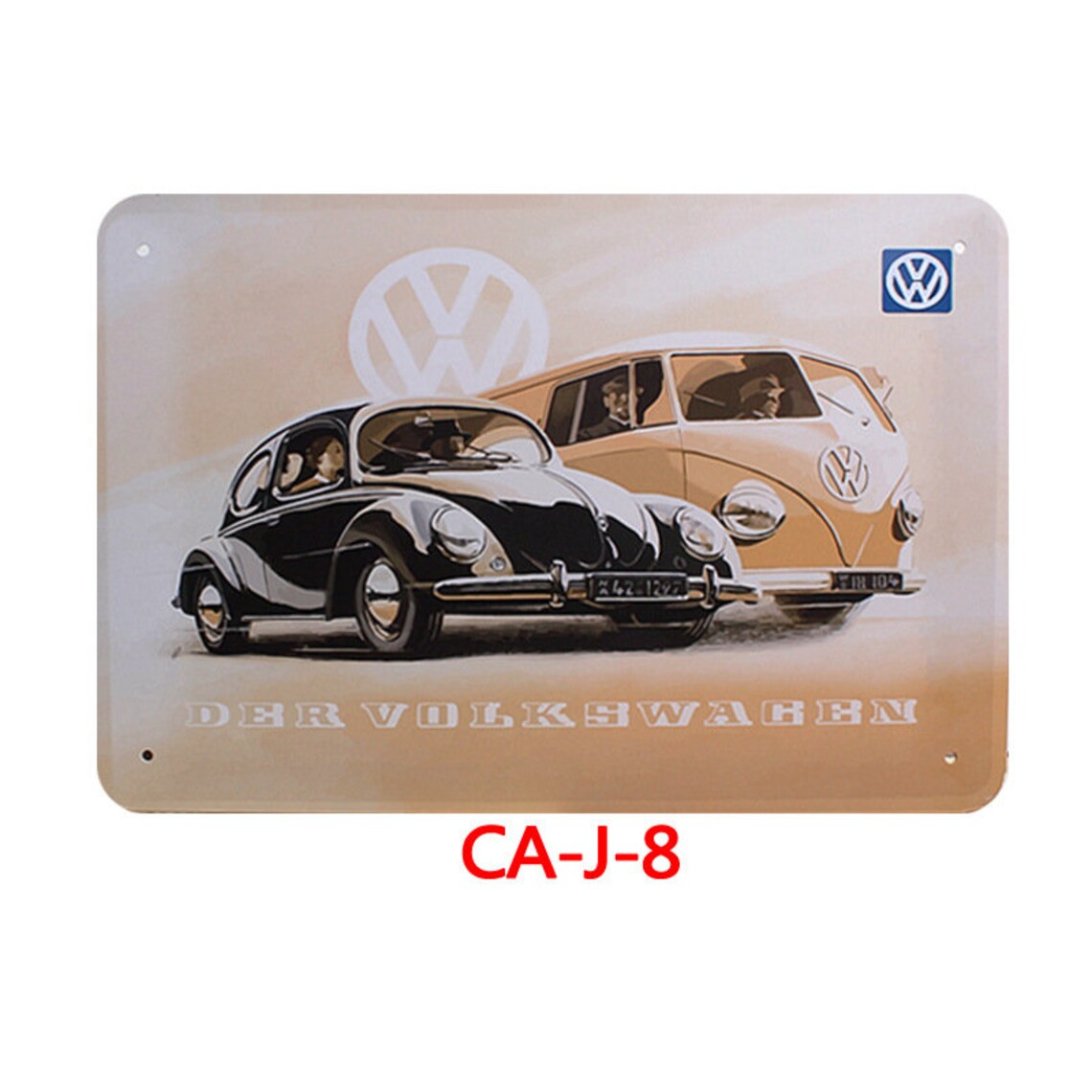 VW Metal Wall Art Tin Sign Vintage Tin Sign Wetal Wall Etsy