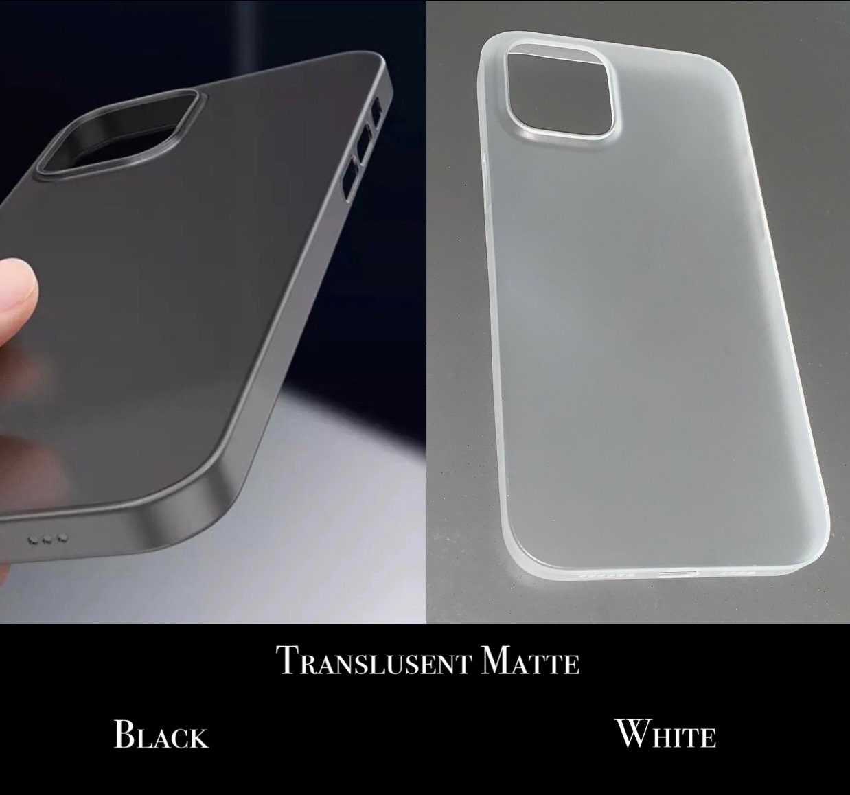 IPhone 12 PRO MAX Phone CASE Ultra Thin Translucent White Etsy