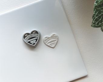 RESIN Mini Heart Board Game Clay Cutter | Halloween Clay Cutters | Cutters for Polymer Clay