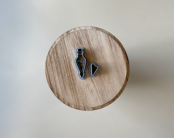 Polymer Clay Cutter | Vial / Potion / Lucky Bottle Cutter | Embossing Clay Cutter