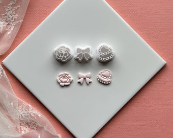 NEW Girlycore Clay Cutter Stud Pack | Embossing Clay Cutters | Cutters for Polymer Clay