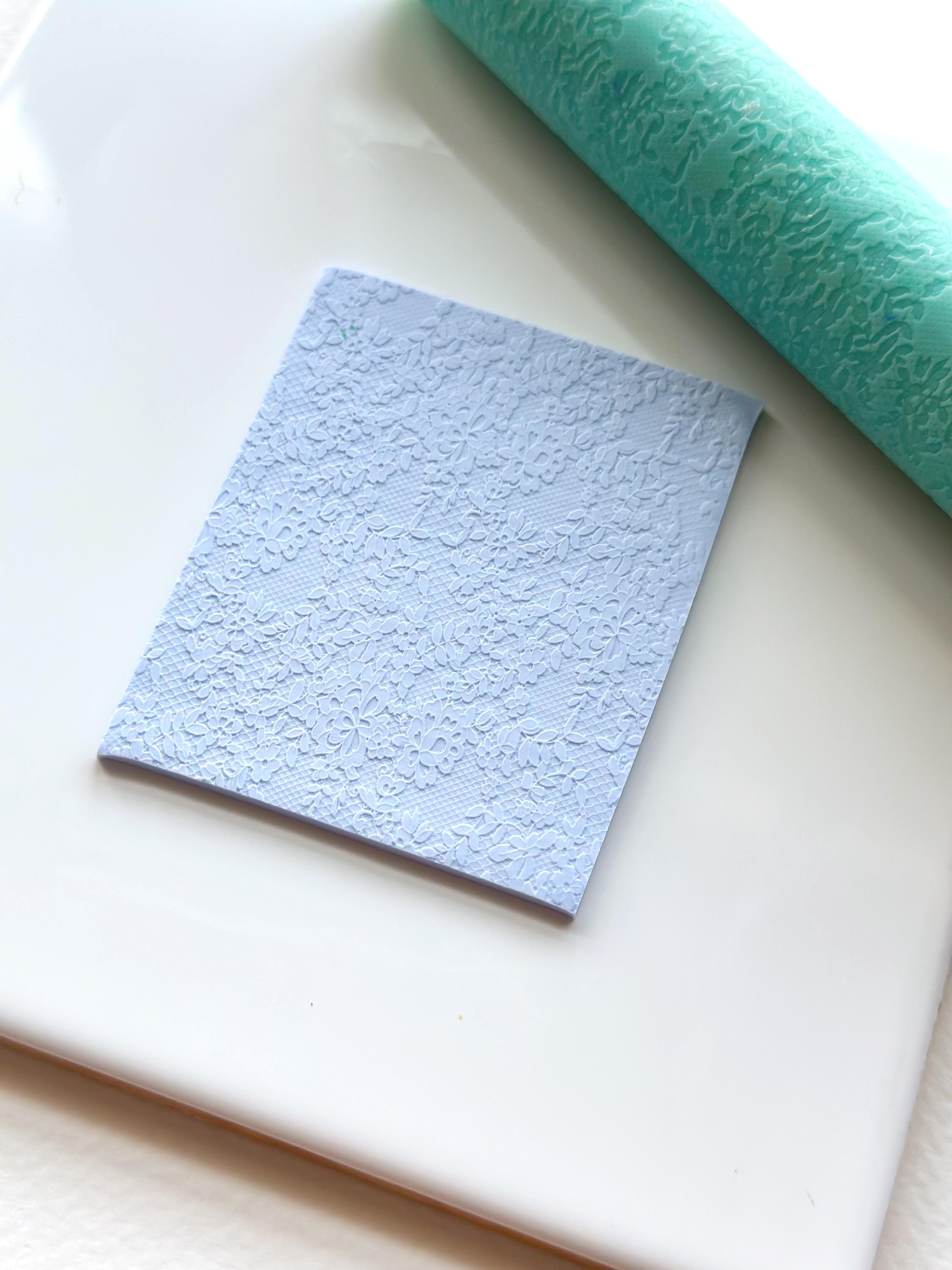 Rouleau texturé en résine à imprimé dentelle | Rouleau texturé pour pâte polymère | Rouleau de gaufrage