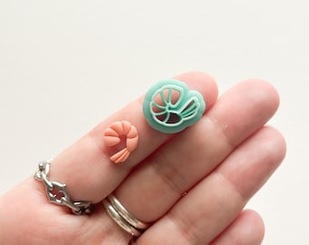 Resin Shrimp Stud Clay Cutter | Tin Fish Cocktail Snacks Clay Cutters | Summer Picnic Cutters for Polymer Clay