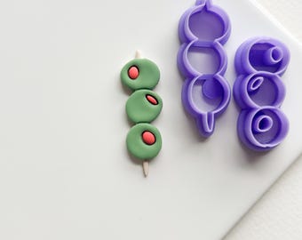 Olive Skewer Clay Cutter | Tin Fish Clay Cutters | Summer Picnic Cutters for Polymer Clay