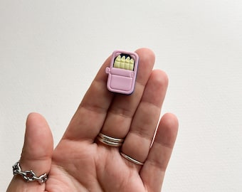Resin Mini Tinned Fish Clay Cutter Set | Italian Summer Clay Cutters | Sardine Cutters for Polymer Clay