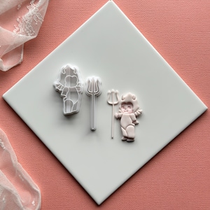 NEW Baby Devil Outfit Clay Cutter | Embossing Clay Cutters | Cutters for Polymer Clay