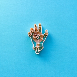 Zombie Hand Cutter | Injured Hand Halloween Clay Cutter | Cutter for Polymer Clay