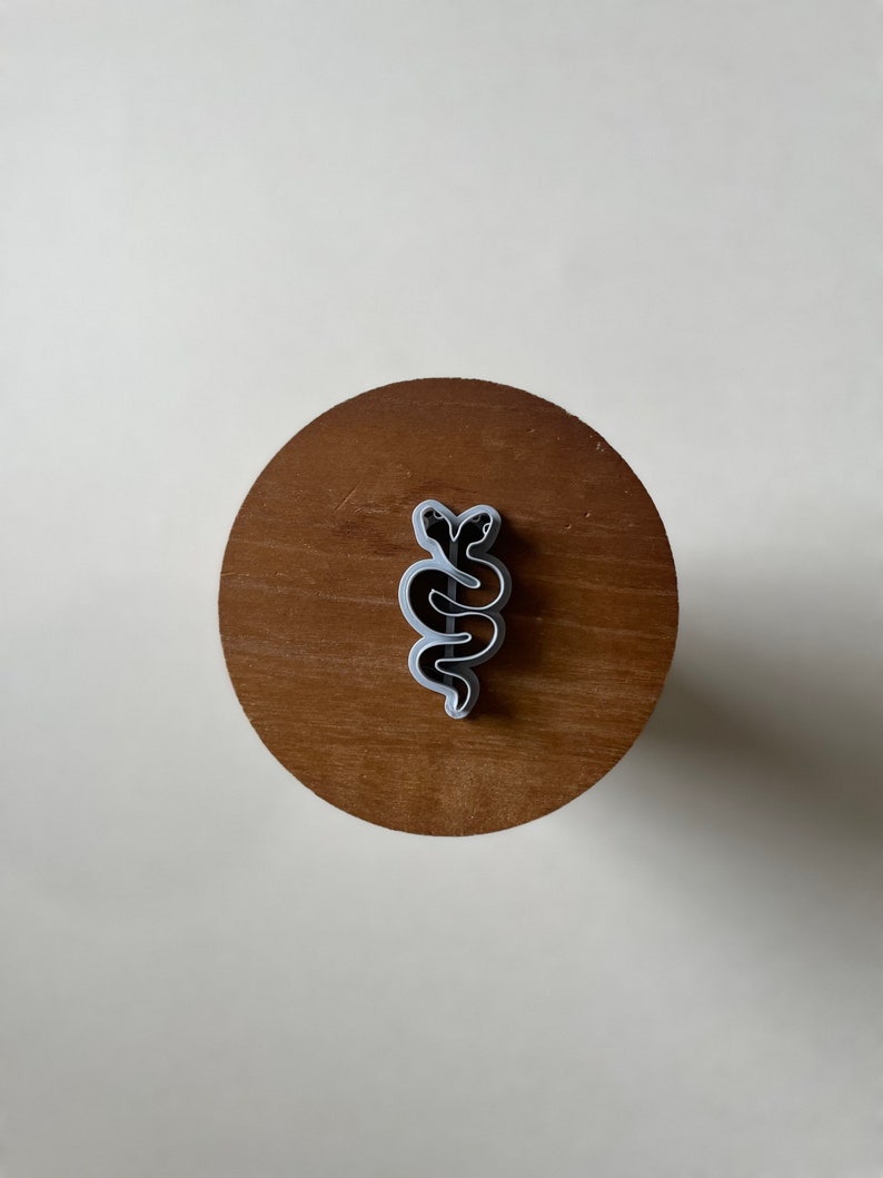 Polymer Clay Cutter | Two-Headed Snake Clay Cutter | Embossing Clay Cutter image 1