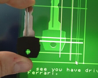 Another World, Out of This World, Outher World, アウターワールド Ferrari 288 gto Key Prop from 1991 Video Game Sci-Fi, Geek, Nerd
