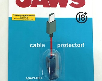 Action figure "Tiger Shark" Jaws universal cell phone Cable Protector: Apple, Samsung, Xiaomi, Google Motorola, Acer, Huawei, Microsoft, Lg