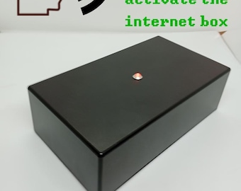 Nachbildung einer Internetbox mit Zaubertrick