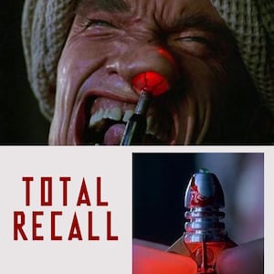 Total Recall Arnie&#39;s Nose Bug made in metal with working light Schwarzenegger &quot;terminator&quot; Movie Prop Replica