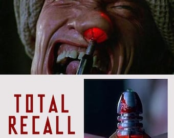 Total Recall Arnie's Nose Bug made of metal with working light Schwarzenegger "terminator" Movie Prop Replica