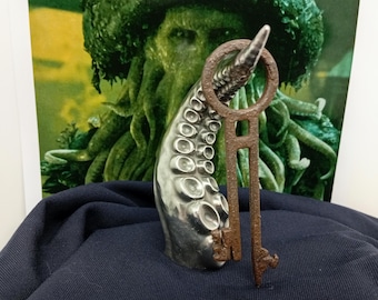 Davy Jones Metal prop Key Movie Replica Pirates of the carribean inspired - available dark black too