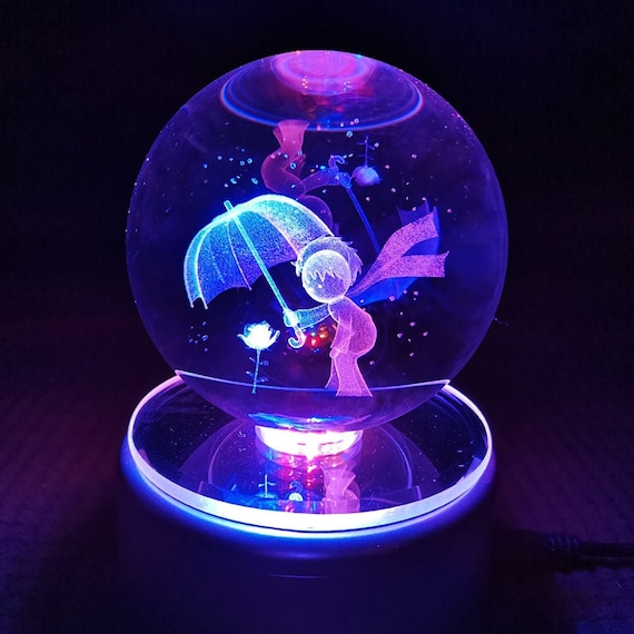 Rotating on sale crystal ball