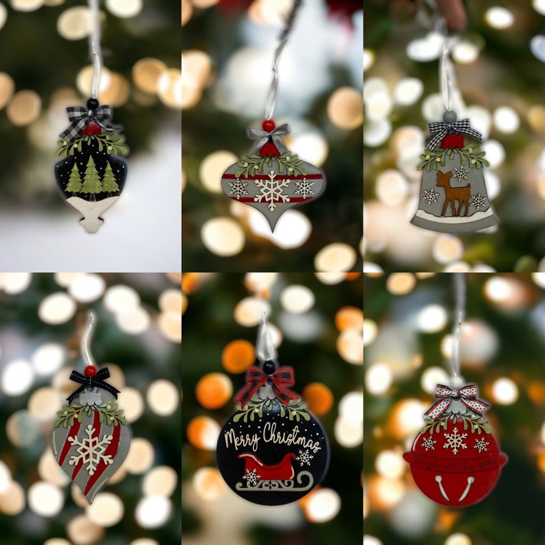 Mistletoe Christmas Ornaments Etsy