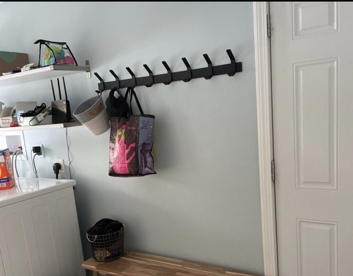 Laundry Room Coat Rack Heavy Duty Wall Mounted Coat Hanger Etsy