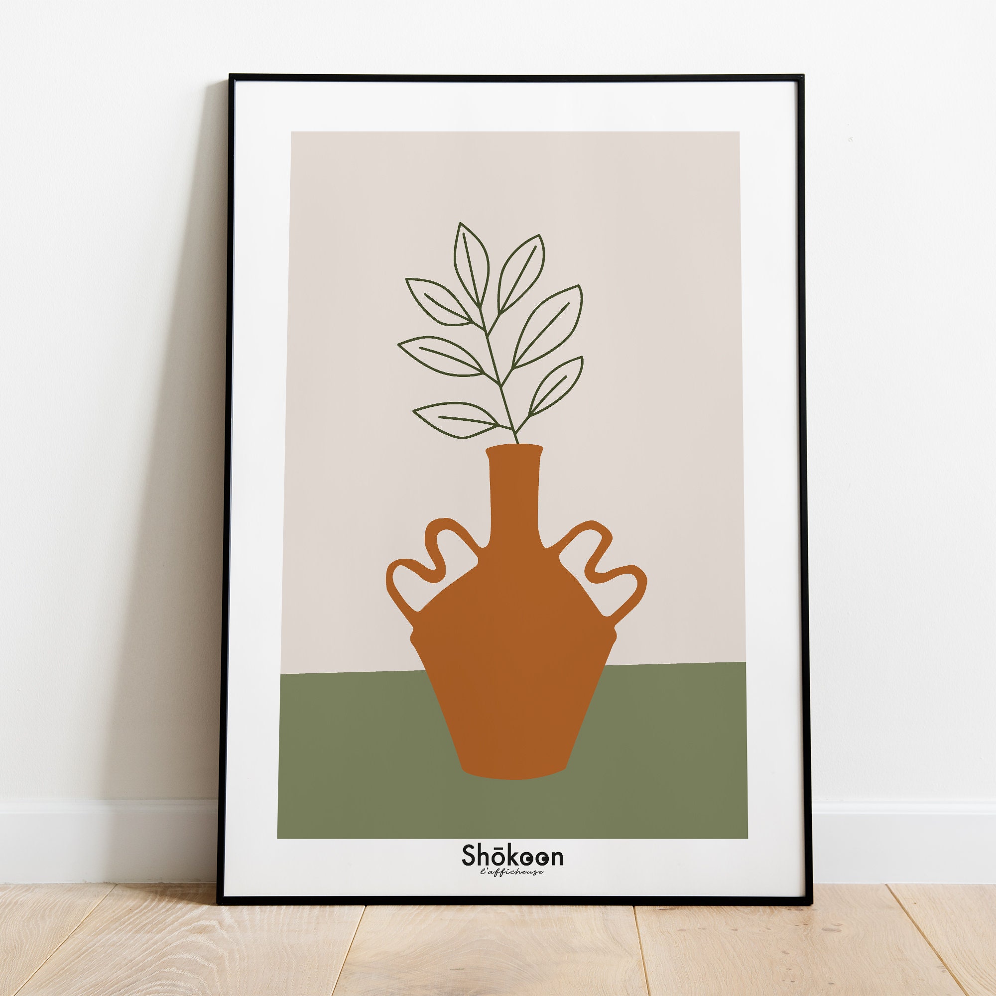 Affiche Minimaliste Nature Morte Ceramic Terracotta #1 | Affiche & Illustration Décoration Murale Te