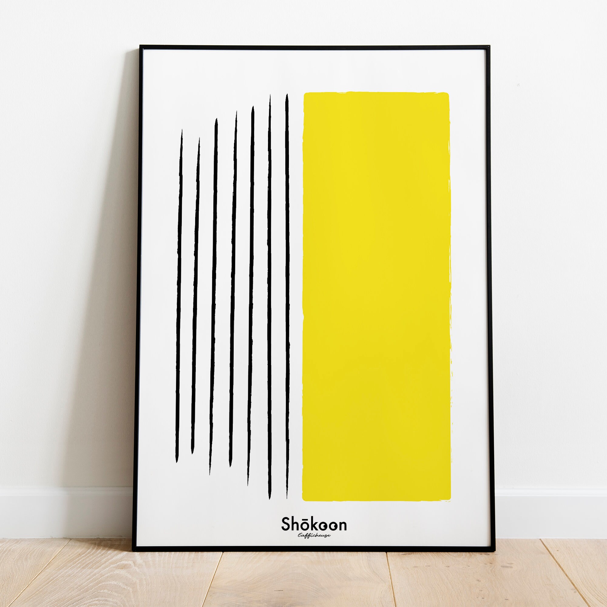 Affiche Graphique To Place Yellow | Affiche & Poster Décoration Murale Tendance