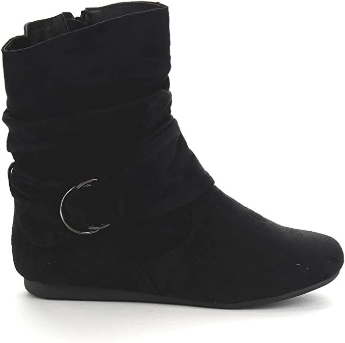 alayna slouch suede bootie