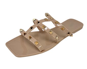 Women&#39;s Studded Jelly Slide Sandal