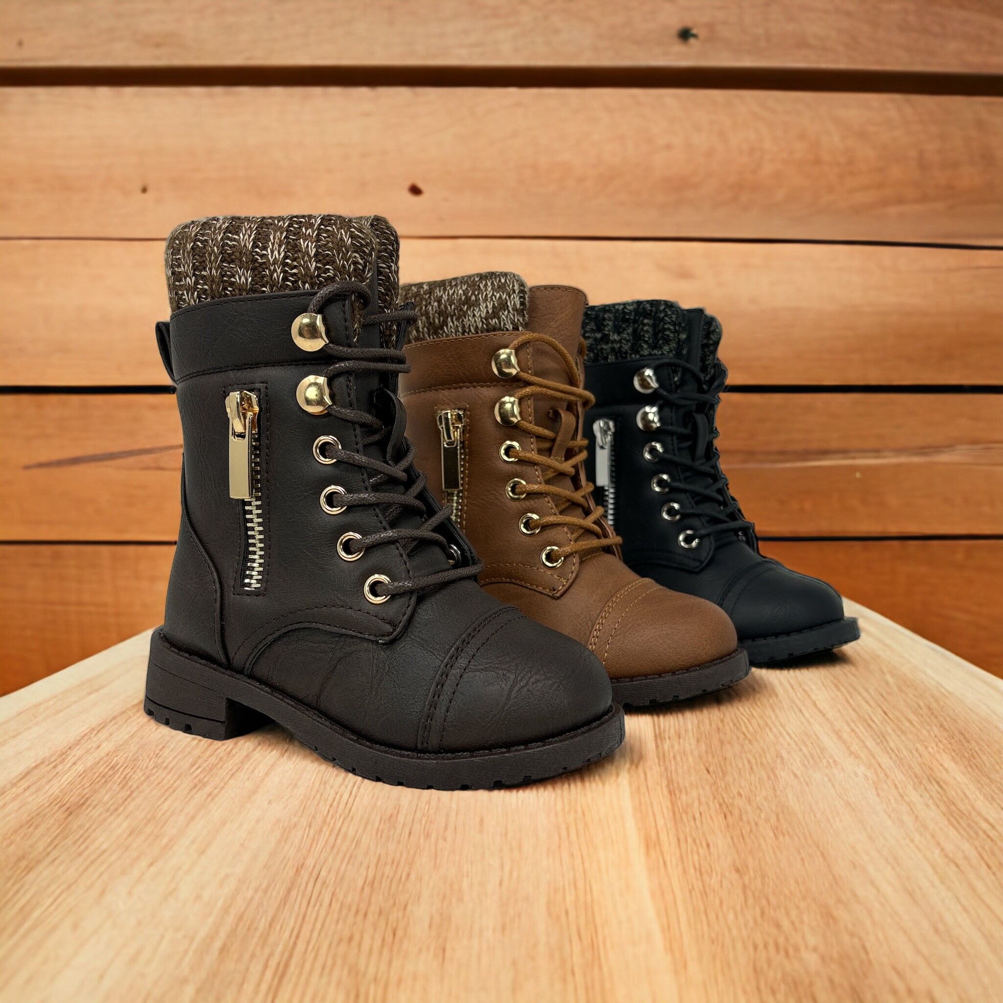 Infant girl combat boots sale