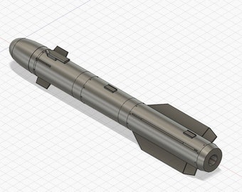 AGM-114R Hellfire 3D Printing Digital STL