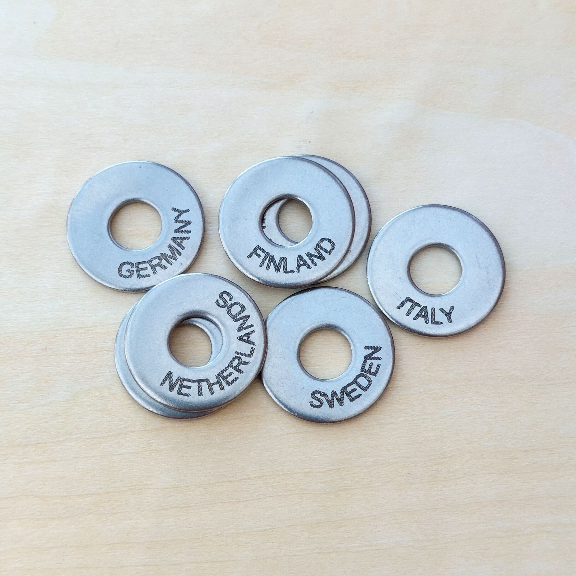 Engraved Country Travel Tokens for Travel Keychains Etsy UK