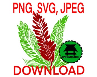 Teuila flower SVG, PNG, JPEG , red ginger flower