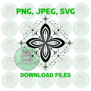 マル族の部族模様、サモアの女性部族のタトゥー模様、壁アート部族の png svg ファイル、ポリネシアの部族のタトゥーアート、花のアート