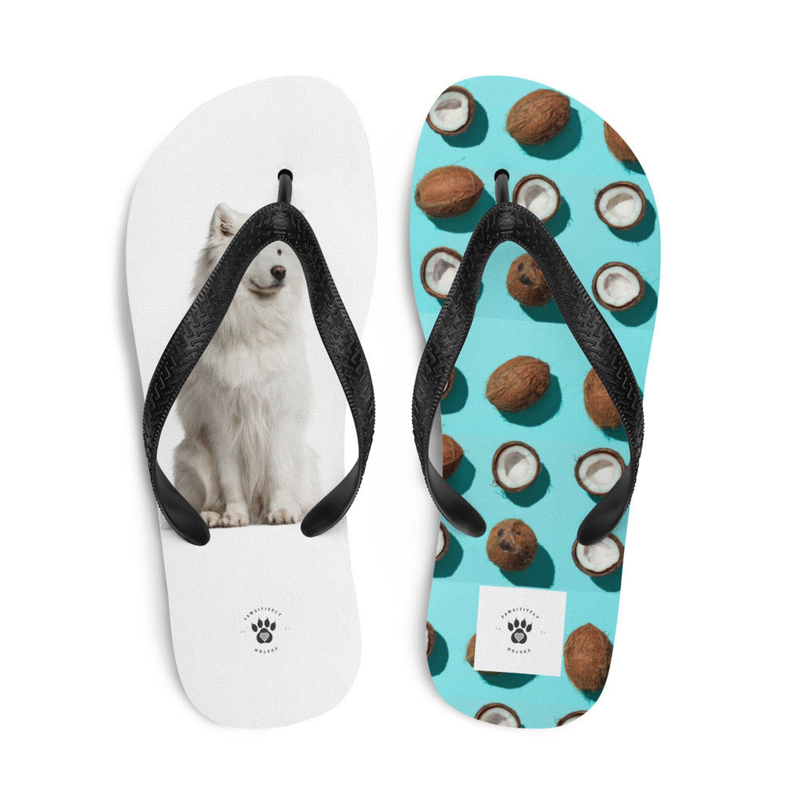 Personalized Dog Flip Flops Custom Pet Sandals Gift Photo Etsy