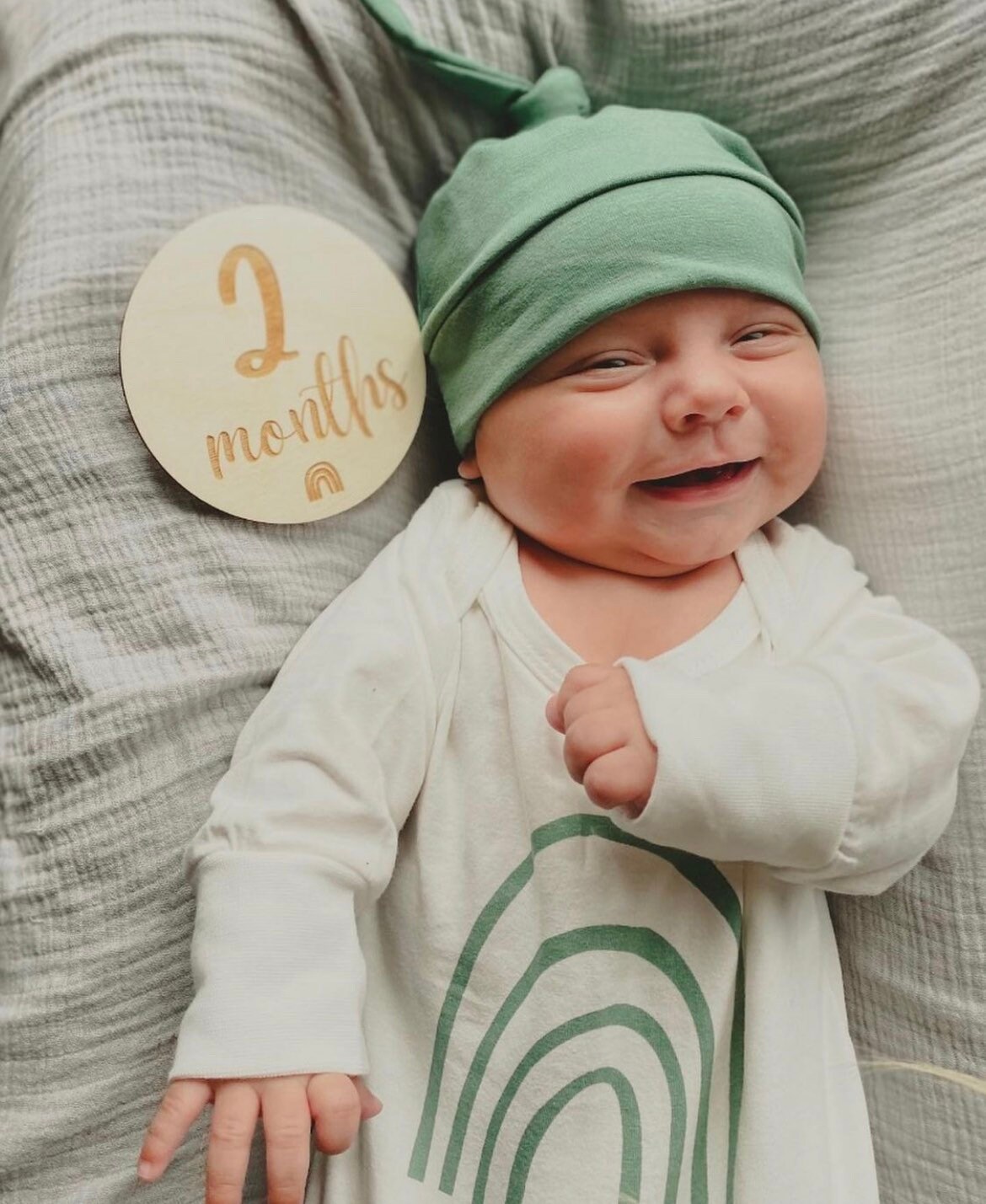 Wooden Monthly Milestone Discs for Baby Photos | Month Photo Props ...