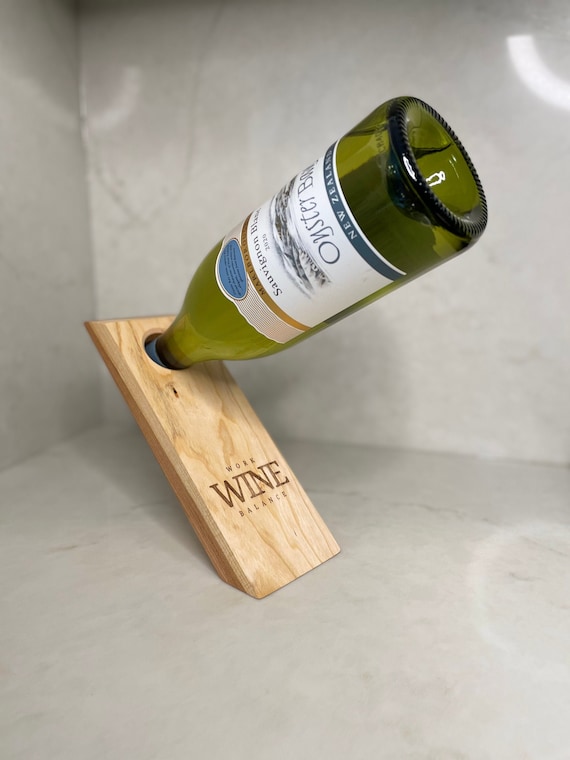 Engraved store wine holder