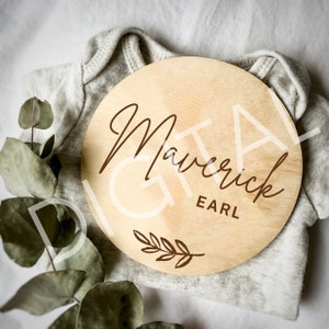 DIGITAL Baby announcement | Social Media Gender Neutral Baby Reveal | Pregnant Announcement Template | Instagram Facebook