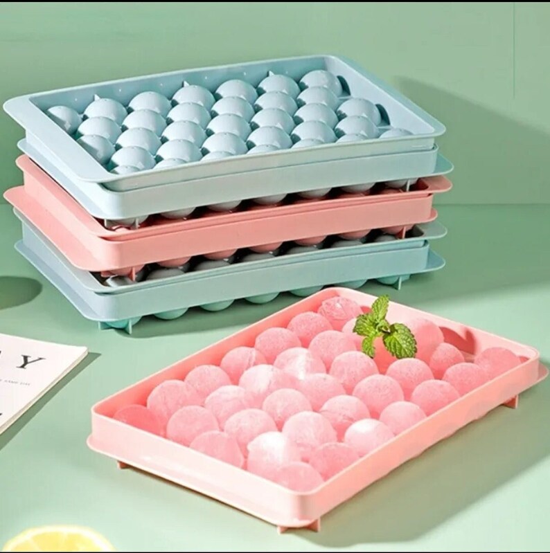 Ice Ball Mold Tray Round Ice Cube Molds for Cocktails Fruit Etsy