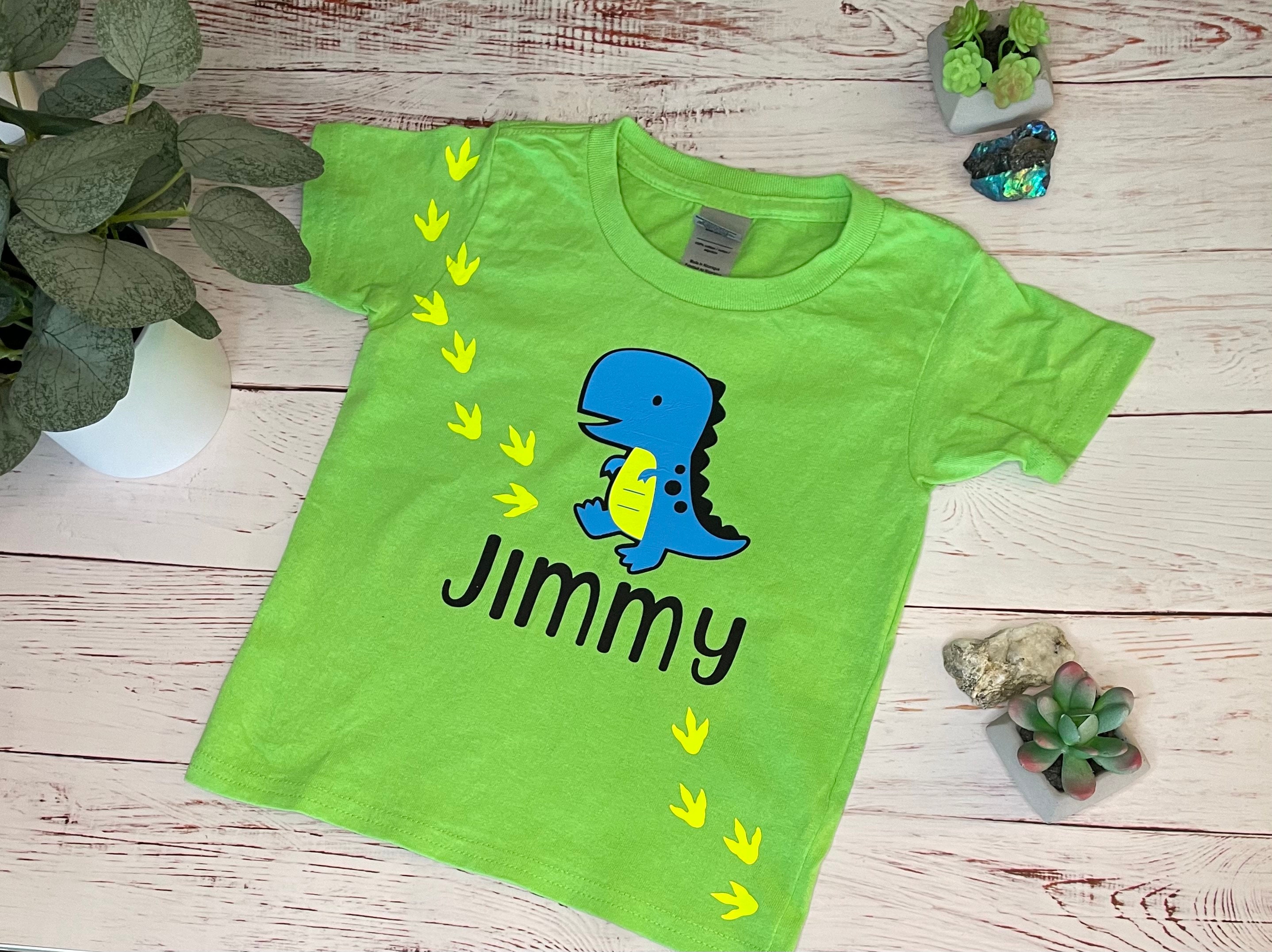 Custom Dinosaur Toddler TShirt Etsy