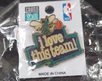 NBA Charlotte Hornets i love this team! Pin New In Package Basketball Grand Slam Pincard Sealed