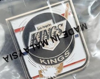 NHL Los Angeles Kings Logo On Puck Pin Stamped 1992 ACE Vintage Hockey OOP Great Gift!