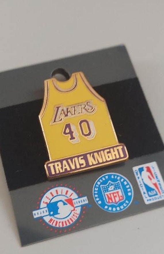 NBA Los Angeles Lakers Travis Knight #40 Yellow Je