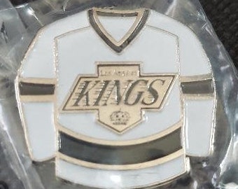 NHL Los Angeles Kings White Jersey Pin Stamped ACE 1992 Vintage Hockey Great Gift!