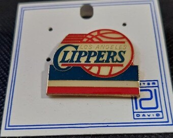 NBA Los Angeles Clippers Logo Pin Basketball Stamped Peter David, Inc. 1997 Vintage OOP