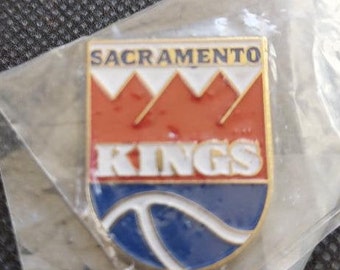 NBA Sacramento Kings Vintage Pin C&PD in Original Baggie